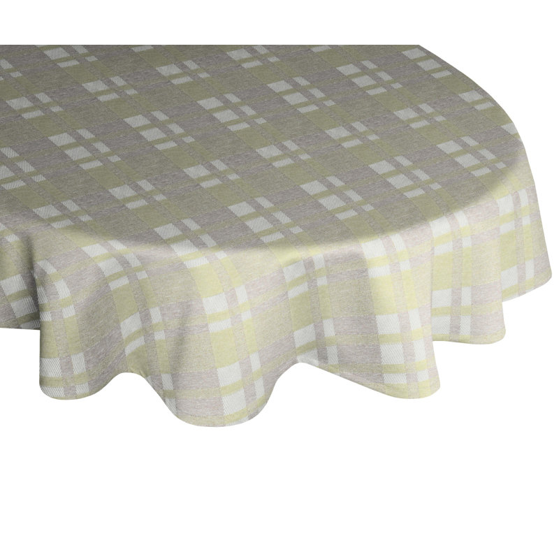 Devore Tablecloth, Light green/Grey