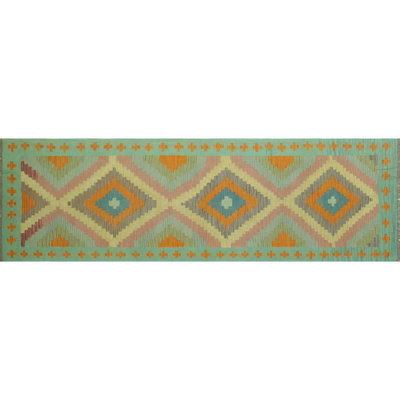 Celese One-of-a-Kind 2'11 X 9'6 2022 Runner Wool Area Rug Orange