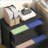 File Cabinets, HOMCOM 2-Drawer Lateral Lockable File Cabinet for Home Office | Black | Particle Board-1376385275