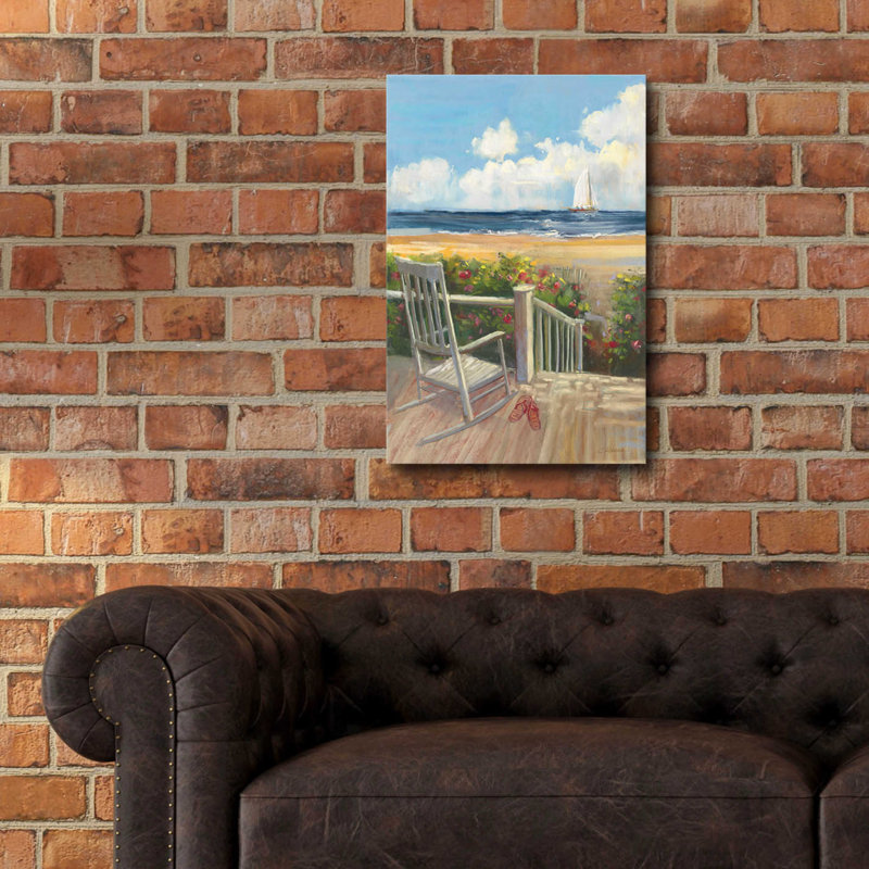 «By The Sea I» par Carol Rowan, verre acrylique Wal Art, H 24 po x l 16 po x P 0,2 po