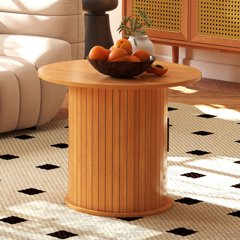 Frame Coffee Table with Storage, Natural