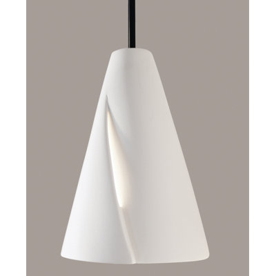 Luminaire suspendu à 1 lumière DEL à cône simple Shewmaker