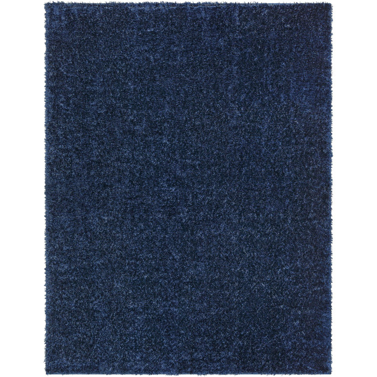 Tapis uni à poils longs