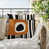 Burnt Orange/Black/Off-White Abstract