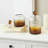 Nelligan Glass Faceted Ombre Geometric Decorative Jars with Diamond Knobs Set-1499132832