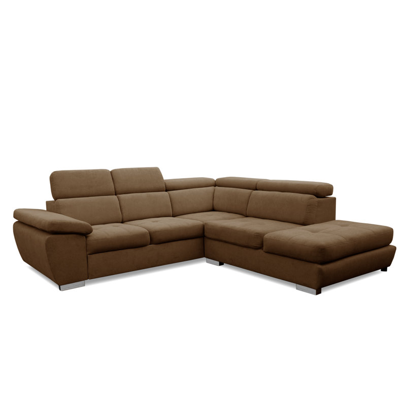 Holli 5 Seater Sofa Bed, Brown, Right