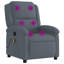 Fauteuil inclinable manuel réglable en velours Moneek-1695121708