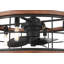 Ventilateur de plafond 22 po avec luminaire et télécommande portable Hunter Bridgette Fandelier Hunter-119236136-119236138