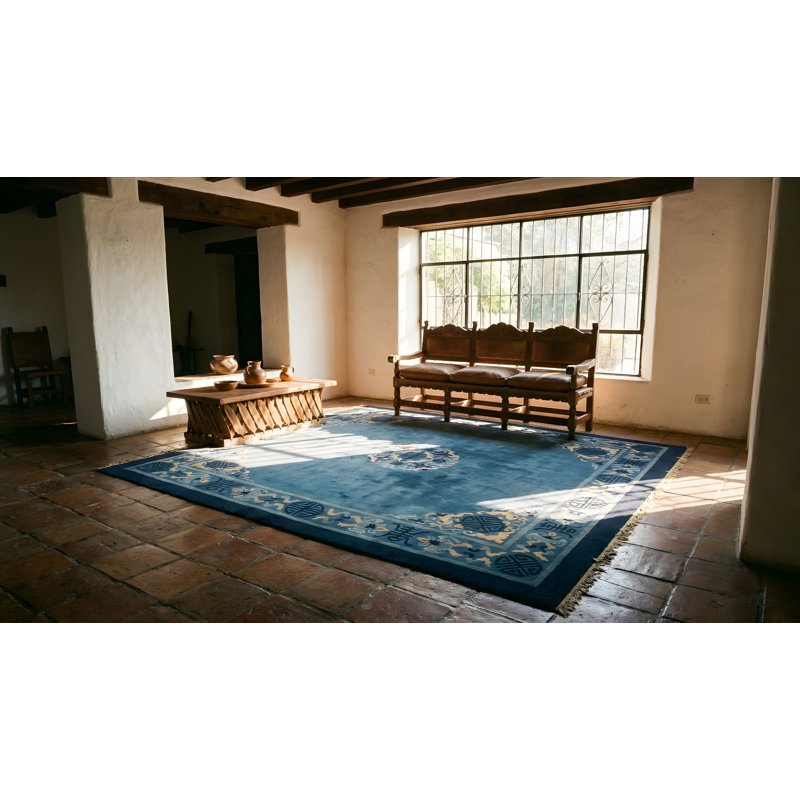 Tapis bleu antique chinois - Pékin