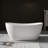 55'' Freestanding Soaking Solid Surface Bathtub