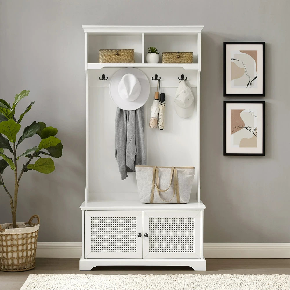 Beachcrest Home Galiana Hall Tree White & Reviews Wayfair