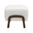 Hendren Contemporary Bouclé Upholstered Ottoman With Solid Wood Legs And Versatile Functionality