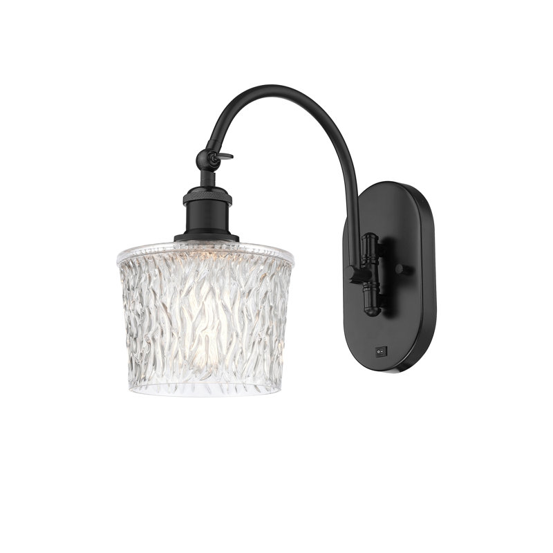 Bras pivotant en acier Iverson, Led, Noir mat