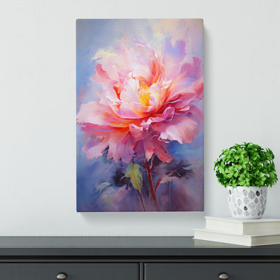 Peony Flower Gestural - No Frame Print
