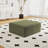 27.55'' Inch Oversized Ottoman For Couch, Corduroy Upholstered Footrest With Compressed Memory Foam, Modular Sectional Cloud Pouf, No Assembly Required, DIY Combination, Green-1072832057