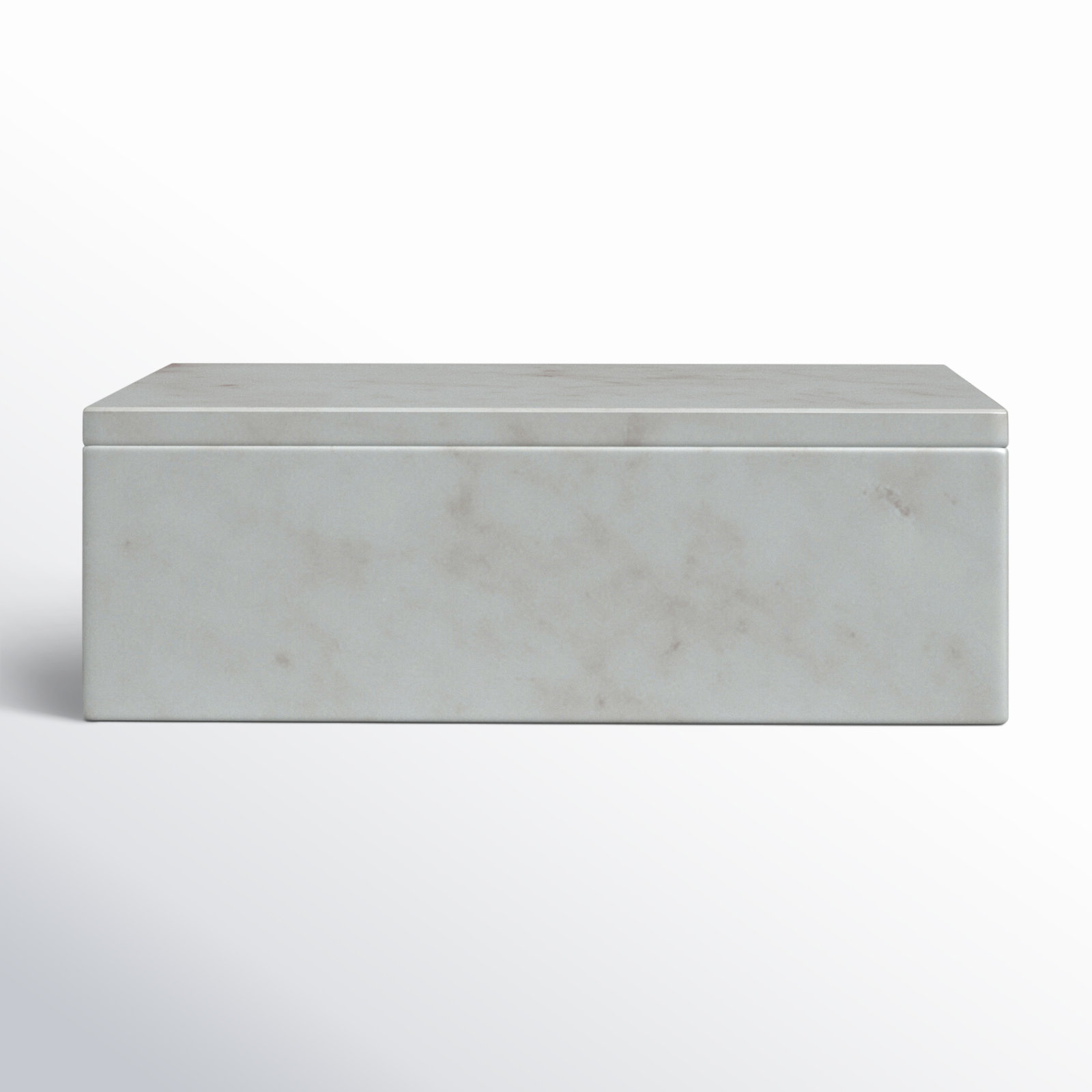 Matheson Marble Decorative Box, White