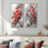 Pivoines par The Rocky Outcrop I - décoration murale en toile florale 2 pièces