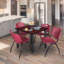 Plateau de table Kee Square, 4 chaises empilables-1810362140-1810362210-1843066370