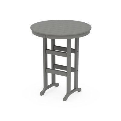 POLYWOOD Round Farmhouse Bar Table