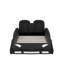 Lit plateforme simple en forme de voiture avec roulettes-114359404