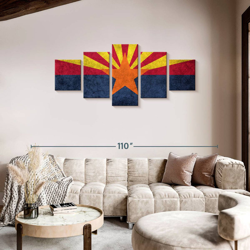 Grunge Arizona Flag