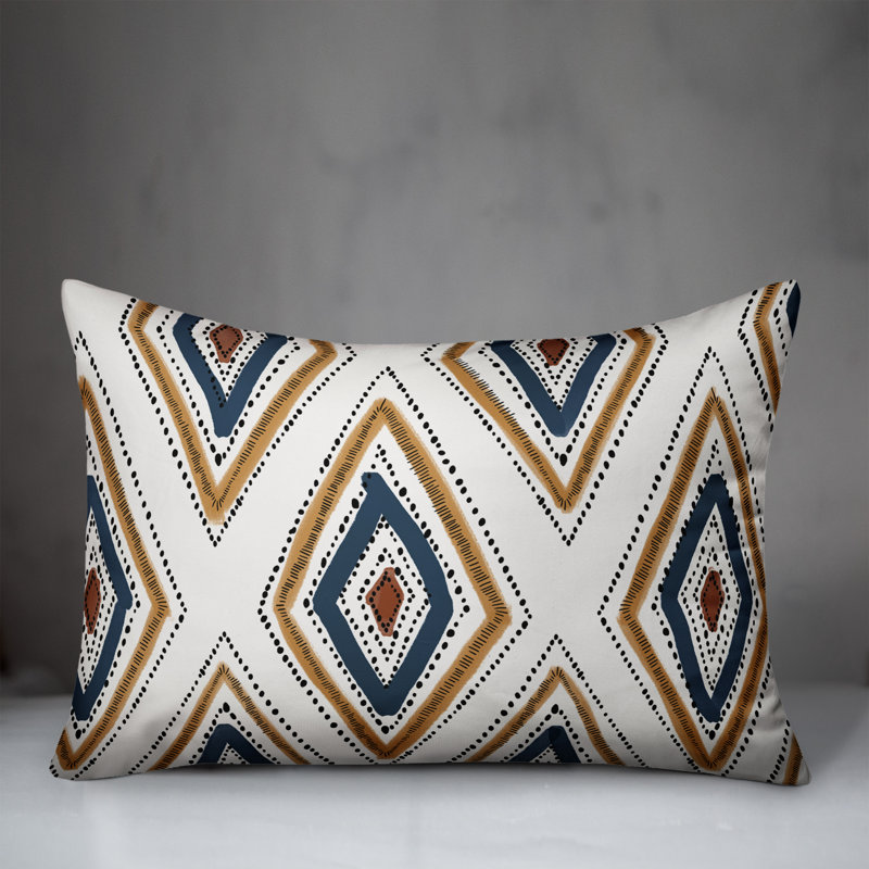  Diamonds Geometric Rectangular Pillow Cover & Insert