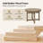 Kanalu Modern Solid Wood Extendable Dining Table
