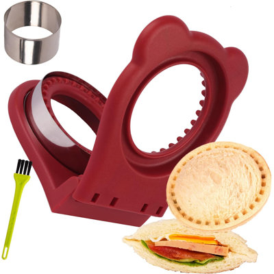 Uncrustables Sandwich Cutter & Sealer Dark Red