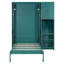 Lits escamotables muraux rotatifs avec bibliothèque, armoire supérieure, bureau extensible et rangement latéral pour une vie moderne-1241673212