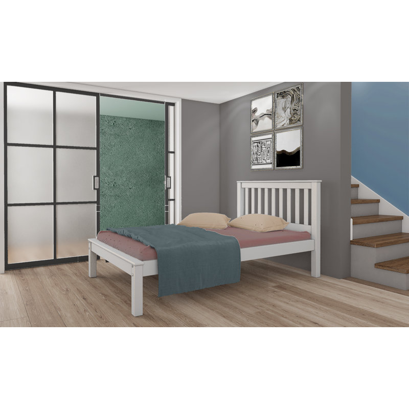 Rhoads Solid Wood Bed, White, Small Double (4')