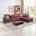 Rich Burgundy Faux Leather