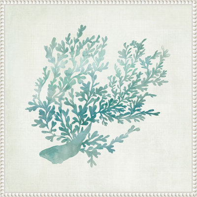 «Azure Coral II» par Hannah Dawson, reproduction d'art sur toile encadrée
