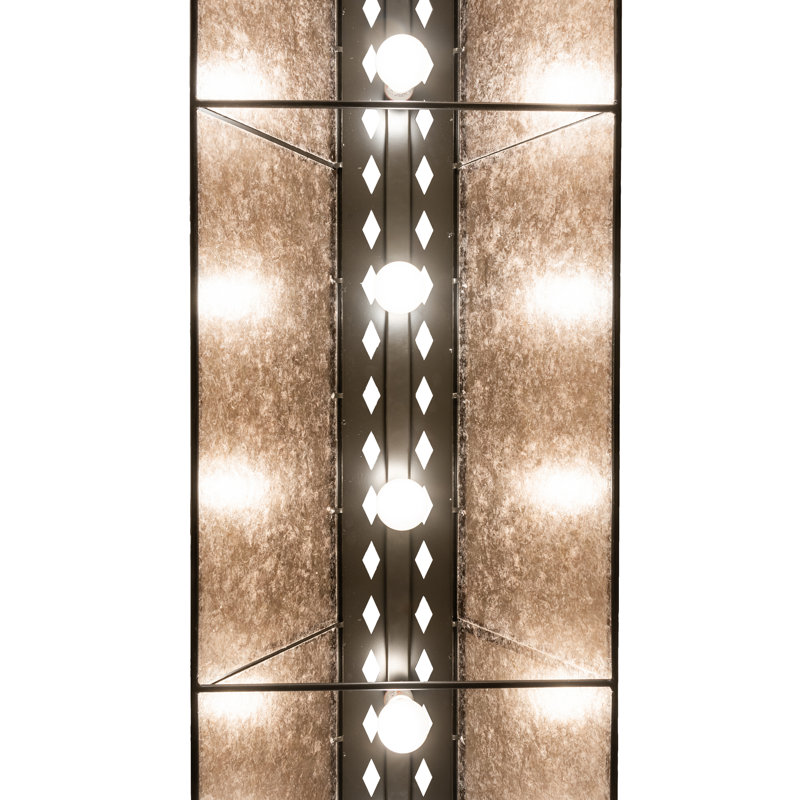Rustic Lodge 6 - Light Pendant, Brown, 47" H x 70" W x 17" D