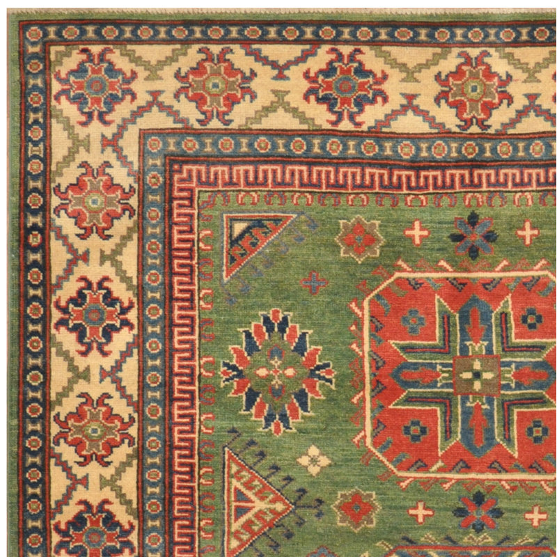 Tapis en laine Kazak fabriqué à la main Tribal