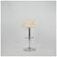 Fauteuil d'appoint en velours semi-circulaire avec dossier ergonomique Hengming, beige-129505973