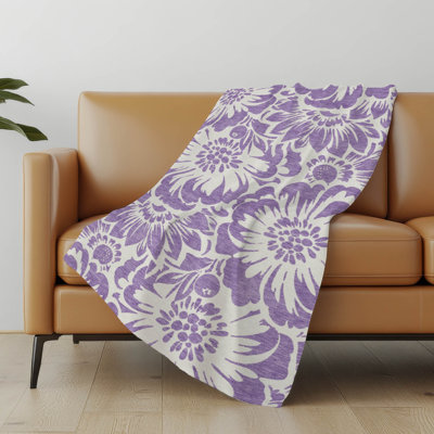 Jeté en sherpa floral Addison