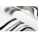 Tapis abstrait noir / argent Linnea