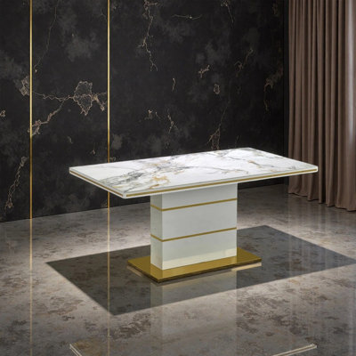 Modern simple and light luxury dining table