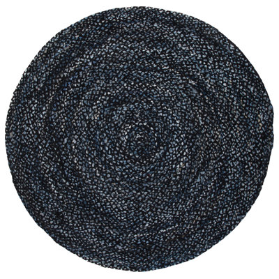 Braided Hand Woven Cotton Solid Color Indoor Rug