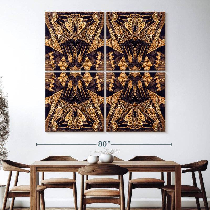 Or art déco Kerner, H 74 po x l 74 po