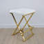 Tory Upholstered Stool with Metal Frame