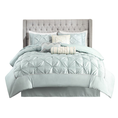 King 7 Piece Comforter - , Enchanting Ensemble With Comforter, Shams, Pillows And Bed Skirt Elegance Decorative