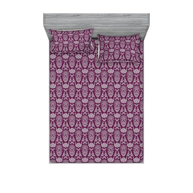 Drap-housse et taie décorative Ambesonne, Ensemble de draps très grand californien avec 2 t
