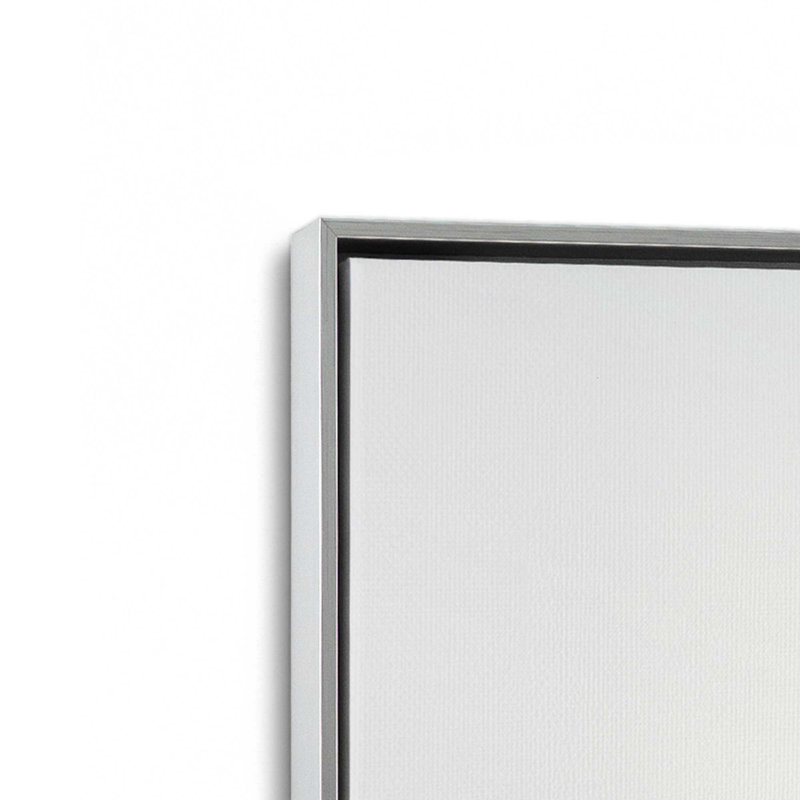 Seaside Flight Rolled Canvas Print, Polished Chrome Floater Framed, 48.75" H x 32.75" W x 1.75" D