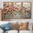 Toile avec cadre flottant brun