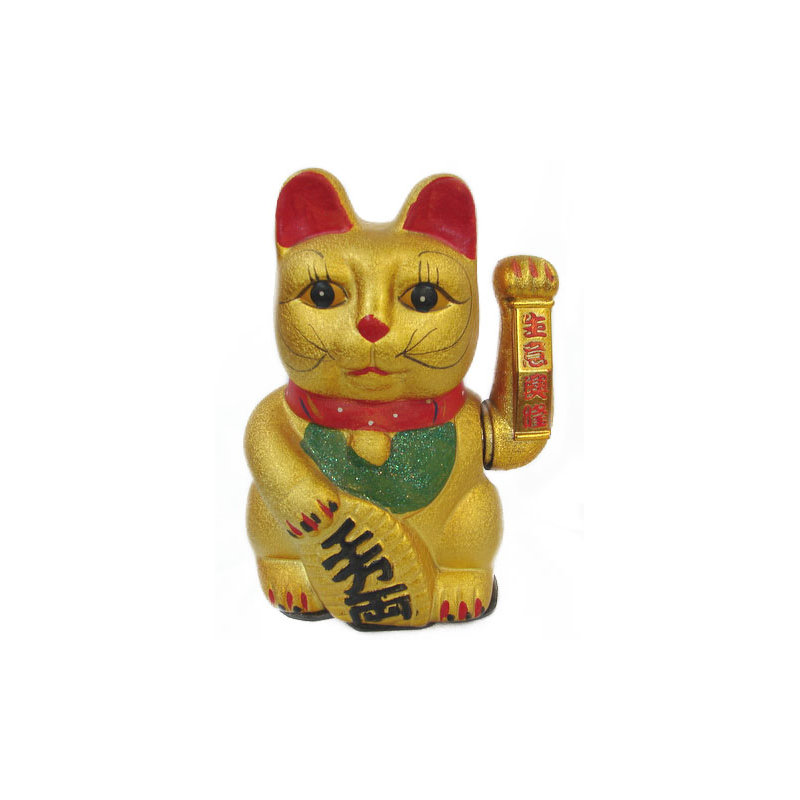 Figurine de chat Lucky, H 6 po x l 4 po x P 2 po