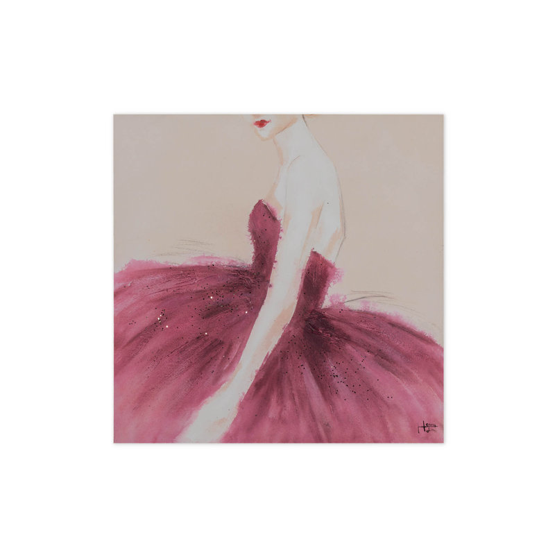 Hand -painted acrylic painting Passionate Dance
