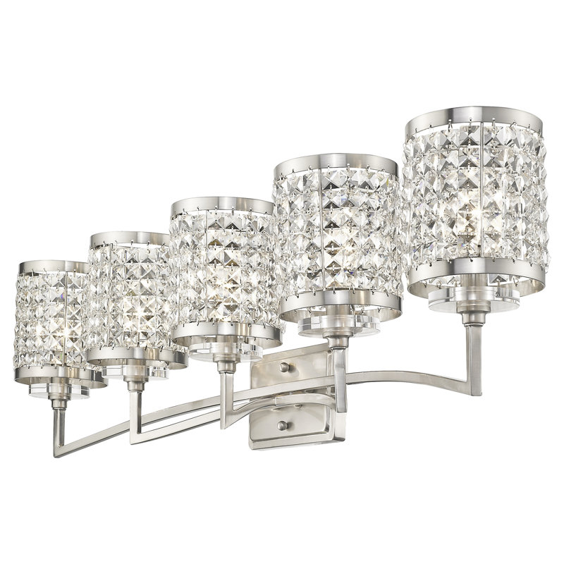 Belisle 5 - Light Dimmable Vanity Light, Brushed Nickel