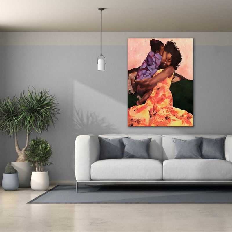 Toile épique Graffiti «Her Force» par Alonzo Saunders, 40 po x 54 po, H 54 po x l 40 po