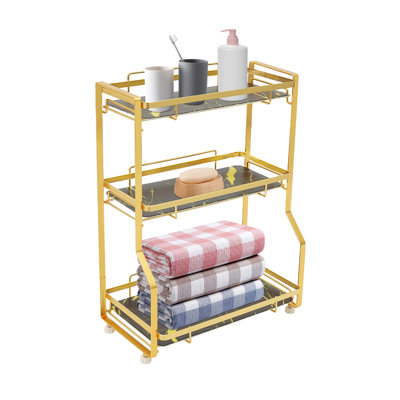 Coweta 3-tier Metal Makeup Organizer Shelf